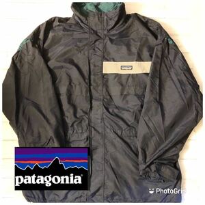 ビッグサイズ　パタゴニア　patagonia XL ナイロン　マウンテンジャケット　ネイビー