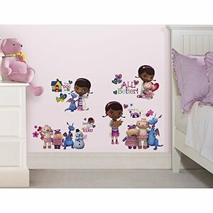 RoomMates RMK2280SCS Doc Mcstuffins 剥がして貼れるウォールデカール 10インチ x 18インチ　(shin