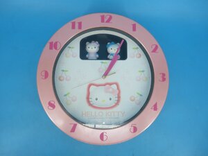 サンリオ　シチズン　ハローキティ　掛け時計　キティちゃん　HELLO KITTY 　直径37㎝　現状品　正常動作か不明（琉　LKH72