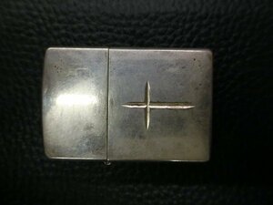 中古 定番 ジッポー ZIPPO 2002年式 十字 クロス 刻印 ケース: I 02 インサイドユニット: I 02 管理No.34812