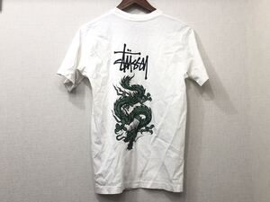 Tシャツ 半袖 オールド ステューシー 白タグ 90年代 ドラゴン Mサイズ ヴィンテージ