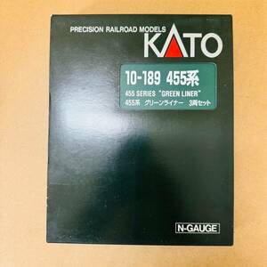 【GSA-0718.1-2】 KATO 10-189 グリーンライナー 3両セット 455系 N GAUGE エヌゲージ 中古 鉄道 模型 電車 コレクション