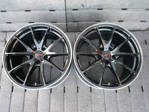 RAYS VOLK RACING G25 18×9.5J +35 5H 114.3 鍛造 軽量 カラーCB 2本セット 中古品