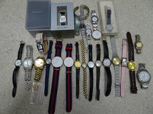 レディース腕時計 大量 おまとめ Dior CASIO JEMIS REGUNO SEIKO LOUIS VALSA ELGIN DKNY DW 他 ジャンク 激安1円スタート