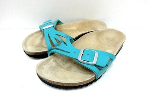 S*ビルケンシュトック BIRKENSTOCK コンフォート サンダル レディース 36・23ｃｍ ターコイズ kz4604201087