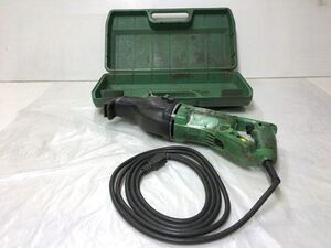 Q1-012◆HiKOKI 日立工機 130mm セーバソー ジャンク品 ケース付き 電動工具 CR10V (ハイコーキ/HITACHI/通電確認済/切断機/100V) 現状品