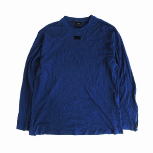 ARMANI EXCHANGE アルマーニエクスチェンジ AXロゴ ロングスリーブ Tシャツ トップス 長袖 ブルー 青 サイズL 6LZMKC ZJBVZ