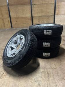 新品!冬タイヤホイールセット 195/80R15　YOKOHAMA G075 SUV KEELER　4本セット　☆★送料安★☆