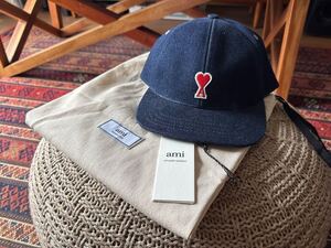 AMI Paris / DE COEUR DENIM CAP / Indigo / Alexandre Mattiussi / ハート ロゴ / 帽子 / アミ パリス