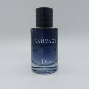 【残量半分強】 Dior ディオール SAUVAGE ソヴァージュ オードゥ トワレ 60ml 香水 (7541)