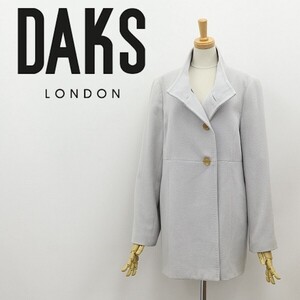 ◆DAKS ダックス アンゴラ ハーフ コート ライトグレー 40