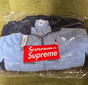 新品/即日発送/国内正規 Mサイズ Supreme Jordan Tricot Track Jacket Light Blue Medium シュプリーム ジョーダン トラック ジャケット 青