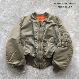 【ALPHA INDUSTRIES】アルファインダストリーズ 68年復刻 68モデル ma-1 フライトジャケット USA製 アメリカ製 90s 90年代 ヴィンテージ