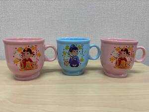 H10011 不二家 ペコちゃん ひな祭り マグカップ３個セット ポコちゃん 2003年 