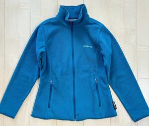 Columbia　コロンビア　POLARTEC　フリースジャケット　ブルゾン　水色　レディース　Sサイズ　アウトドア　登山　キャンプ