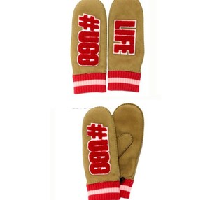 【SM】UGG アグ ミトングローブ PATCH MITTEN CHESTNUT