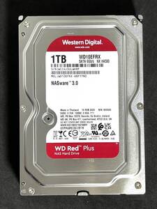  ★ 1TB ★　WD Red　/　WD10EFRX 【使用時間：6339ｈ】2023年製　良品　3.5インチ内蔵HDD WesternDigital RED AVコマンド対応