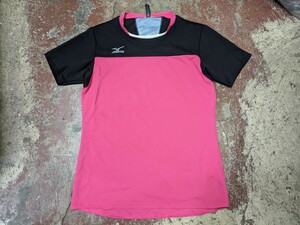 mizuno ミズノ ドライ 半袖 Tシャツ ピンク Lサイズ 八b1