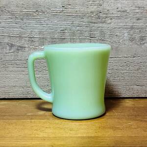 【Vintage】1950s Fire-King Jade-ite Mug ファイヤーキング ジェダイ Dハンドル マグ カップ ミルクガラス ヴィンテージ アンティーク