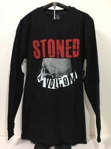 VOLCOM ボルコム A5102000BLK メンズ Sサイズ 長袖Tシャツ ロンティー デザインプリント Tee ブラック 黒色 ヴォルコム 新品 即決 送料無料