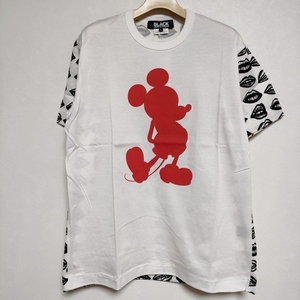 4-0525S∞BLACK COMME des GARCONS DISNEY ディズニー ミッキー Ｔシャツ カットソー AD2015 ホワイト ブラックコムデギャルソン F96242