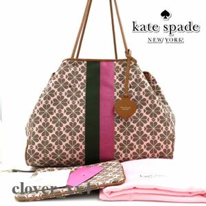 【ほぼ未使用 A4】ケイトスペード トートバッグ ジャカード スペード フラワー 新作 エブリシング ラージ kate spade バッグ PXRUB272 673