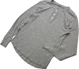 Hanes ☆ SOLBE IENA 別注 ヘンリーネック サーマル Tシャツ 長袖 カットソー F レイヤード インナー ヘインズ スローブ イエナ■S3546