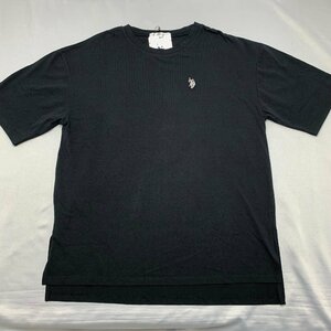 【送料無料】【新品】US.POLO.ASSN レディース半袖Tシャツ（コットン100％ チュニック丈）　　フリーサイズ　　ブラック★13225