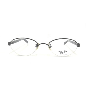 NA34847 レイバン メガネ/眼鏡 RB8507 1009 48□20-140 TITANIUM ハーフリム Ray-Ban 中古