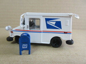 ★新品　未開封　★アメリカ郵便車　US Mail / USPS　ミニポスト付き　★GreenLight 製　トミカサイズ　1/64