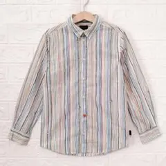 Paul Smith JUNIOR　カラフル ロープ ストライプ柄 シャツ　8A