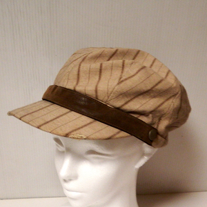 KW02(A35D)　　キャップ　帽子　ベージュ系　サイズ57.5cm