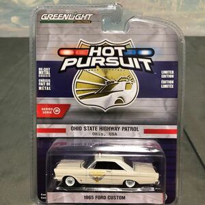 GREENLIGHT 1/64 HOT PURSUIT SERIES 31 1965 FORD CUSTOM OHIO STATE HIGHWAY PATROL グリーンライト フォード カスタム 新品 未開封