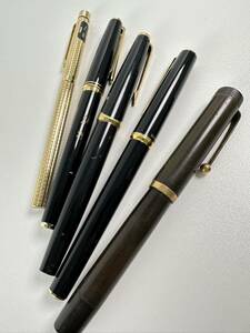 【6/12E】MONTBLANC モンブラン PILOT パイロット PLATINUM プラチナ SHEAFFER万年筆 ペン先 14k 585 750 筆記未確認