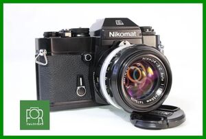 【動作保証・点検済】良品■Nikon Nikomat EL2 ブラック / Nikon Nikkor-S・C Auto 50mm F1.4 ■シャッター全速・露出計完動■T89