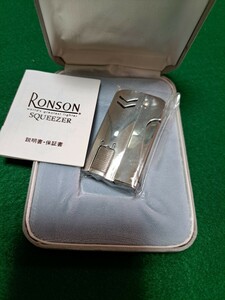 激レア★Ronson SQUEEZER★ロンソン スクイーザー★オイルライター★新品未使用デットストック★検/ジッポータウン&カントリーZippo 