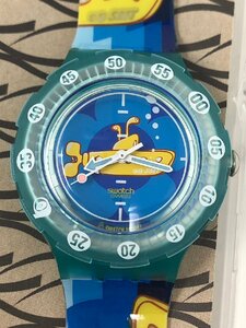 ◆Swatch スウォッチ SCUBA200 イエローサブマリン スクーバ クオーツ メンズ腕時計 箱・ケース付き 電池切れ 中古扱い◆11993