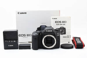 【美品】キヤノン Canon EOS 80D ボディ【元箱付き・付属品多数】 ♯I4002J320100DF