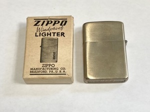 ★ Zippo/1946/ニッケル・シルバー/ヴィンテージ/7ホール/水平車/箱付き/コンディション良好/希少品 ★