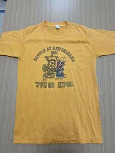 80S ワシントン州立大学vsカンザス大学 ヴィンテージ　半袖　Tシャツ