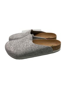 BIRKENSTOCK◆AMSTERDAM/アムステルダム/ライトグレーサンダル/42/GRY/ウール