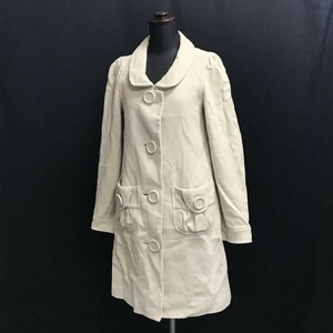 日本製☆フラボア/FRAPBOIS/ビギ☆アンゴラウール/ロングコート【1/レディースS/アイボリー/ivory】Coat/Jacket/Jumper◇zBH469