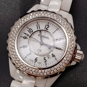シャネル Chanel 腕時計 動作品 (J12 アフターダイヤベゼル) ユニセックス 1378992
