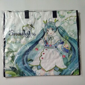 初音ミク 雪ミク 2015 ショッピングバック Nardack 未開封新品 トートバッグ ショッパー 約40×47×14cm piapro ボーカロイド ボカロ