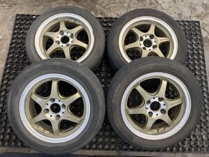 INDY500 155/65R14 5J +42 PCD100 アルミホイール４本セット