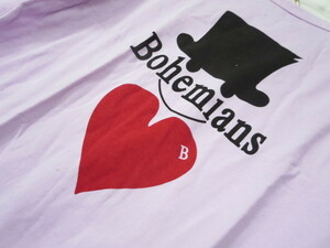 デッドストック Bohemiansボヘミアンズ7分袖TシャツXS　薄紫