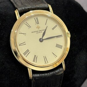 Ω希少品！【VACHERON CONSTANTIN ヴァシュロン・コンスタンタン 腕時計 金無垢 750 k18 590297 総重量35.6g 2023.05 OH済み】NA01119