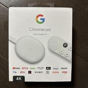 新品未使用 Google Chromecast with Google TV 4Kモデル snow グーグル GA01919-JP