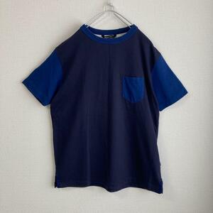 Canterbury カンタベリー Tシャツ 切り替えし 胸ポケット rugger loop M