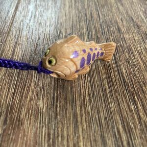 ヤマメ　魚　木製　木工雑貨　ストラップ　キーホルダー　ハンドメイド　山女魚　ミニ